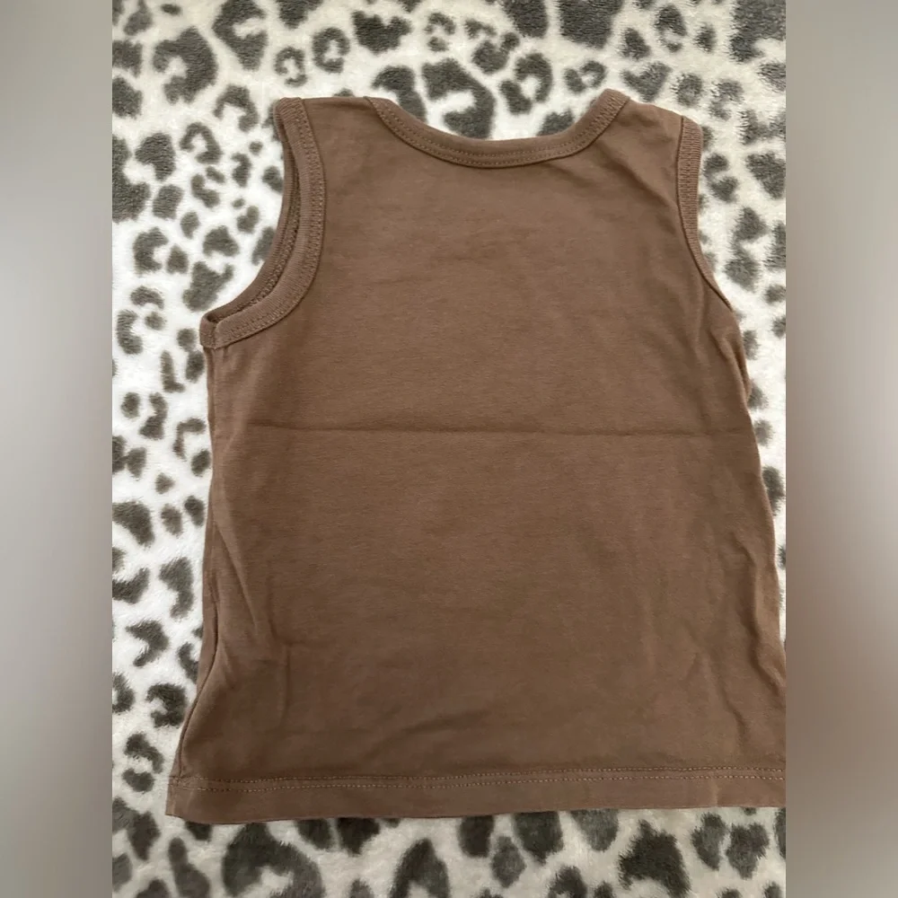 NWOT Children’s Place Parrot Bird Graphic Tank Top in Brown Size 12 months